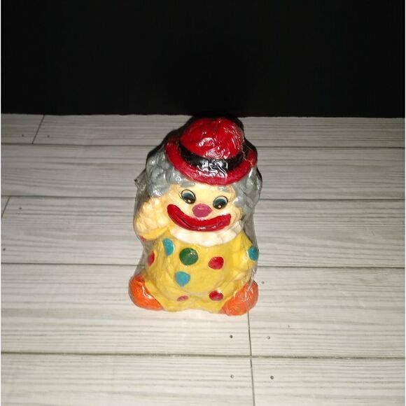 Vintage Peace Clown Art Decorative Candle Made In Hong Kong 5½in Tall - Picture 1 of 10